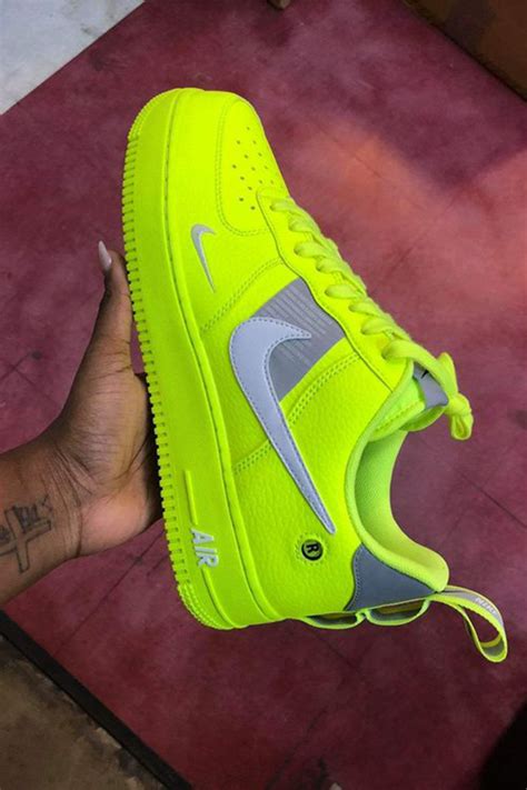 nike neon green sneakers.